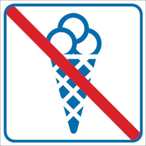 Zakaz wychodzenia z lodami