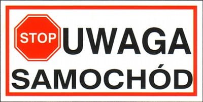 Uwaga samochód