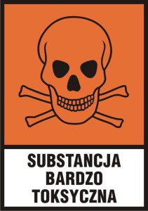 Znak: Substancja bardzo toksyczna (T+)
