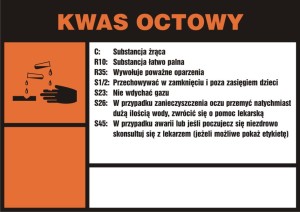 Znak: Kwas octowy