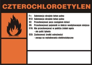 Znak: Czterochloroetylen
