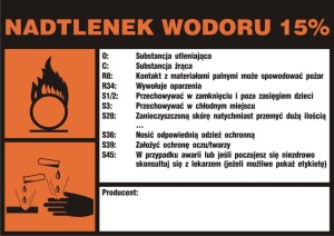 Znak: Nadtlenek wodoru 15%