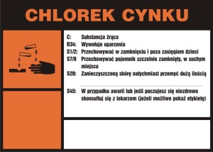 Znak: Chlorek cynku