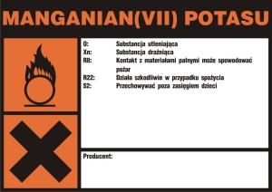 Znak: Manganian (VII) potasu