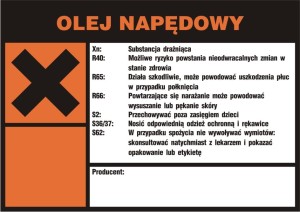 Znak: Olej napędowy
