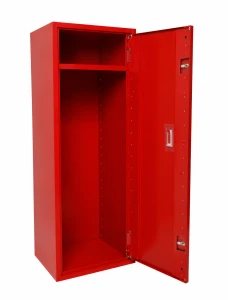 SHELF duża szafka ochronna z półką na sprzęt przeciwpożarowy, 500x400x1200mm , RAL 3000