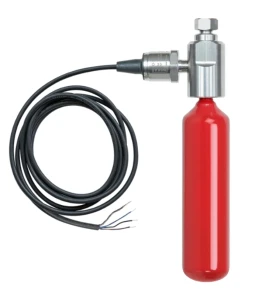 AMFE 120 ml – automatyczna mini gaśnica z czujnikiem ciśnienia, kabel 2 m