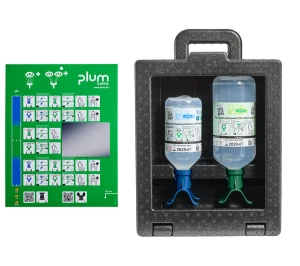 Zestaw do płukania oka i ran Plum iBox 2 — 500 ml pH Neutral + 1000 ml 0,9% NaCl (DUO)
