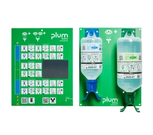 Zestaw do płukania oka i ran Plum — 500 ml pH Neutral + 1000 ml 0,9% NaCl (otwarta stacja DUO)