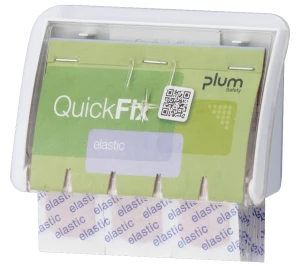 Dozownik Plum QuickFix UNO — 45 plastrów elastycznych (transparentny, CE)