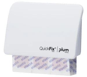 Dozownik Plum QuickFix UNO — 45 plastrów elastycznych (biały, CE)