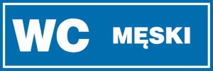 Znak - WC męski