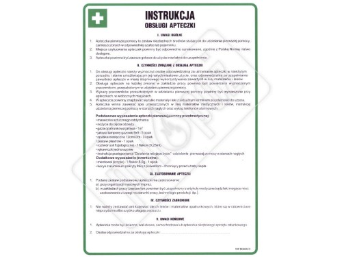 Instrukcja obsługi apteczki