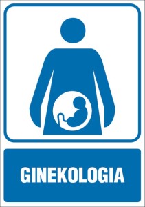 Znak tabliczka Ginekologia piktogram