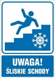 Uwaga! Śliskie schody