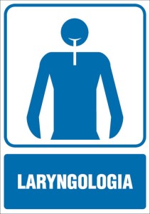 Znak tabliczka Laryngologia piktogram