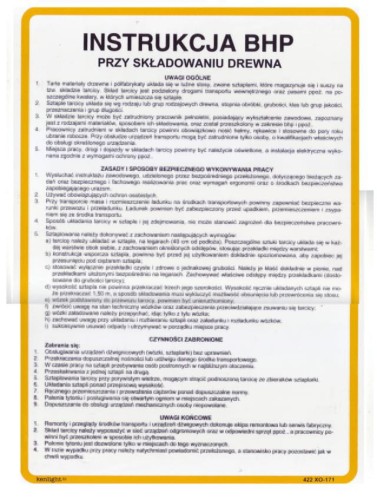 Instrukcja BHP przy składowaniu drewna