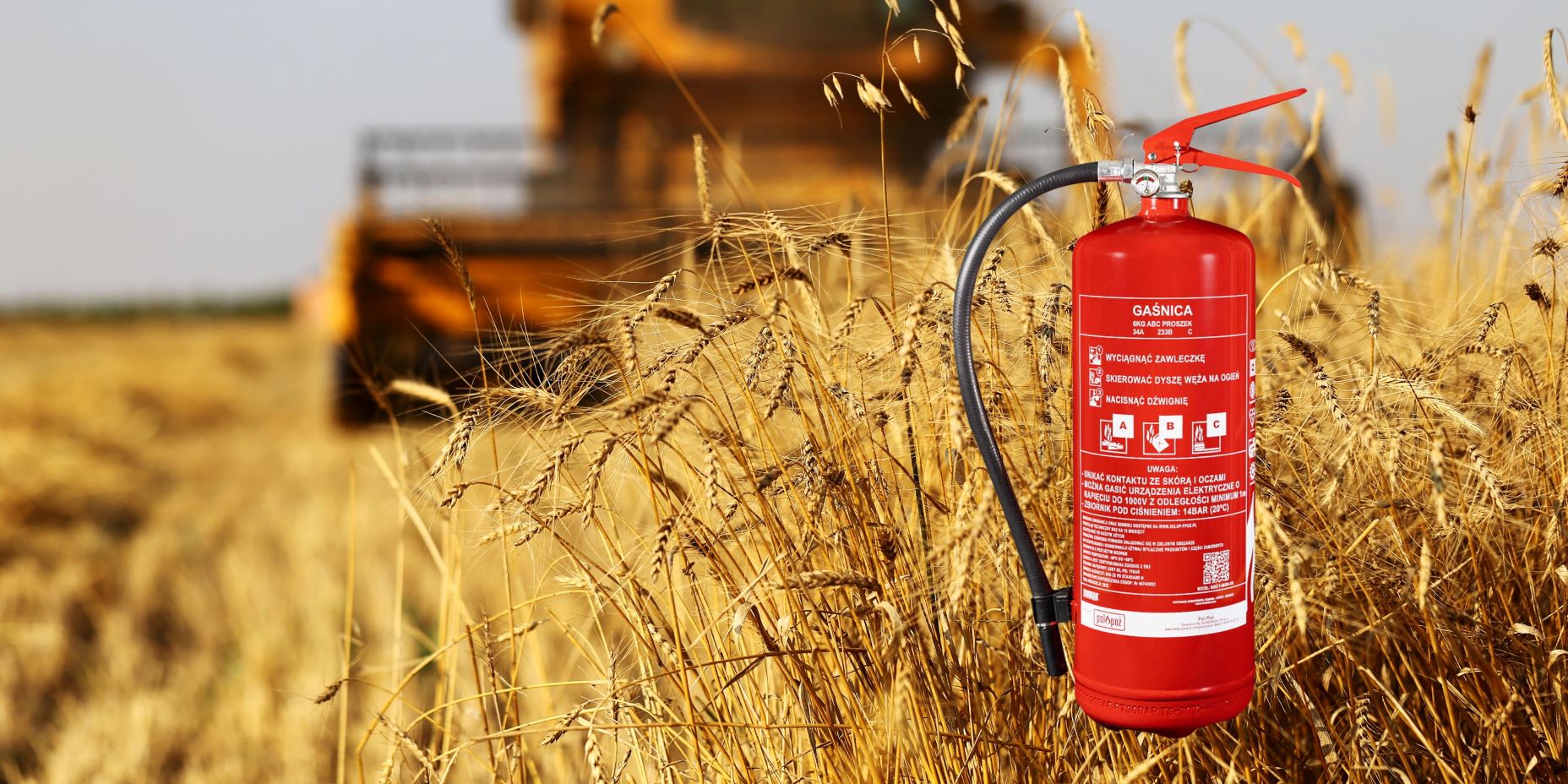 Gaśnica do ciągnika i maszyn rolniczych